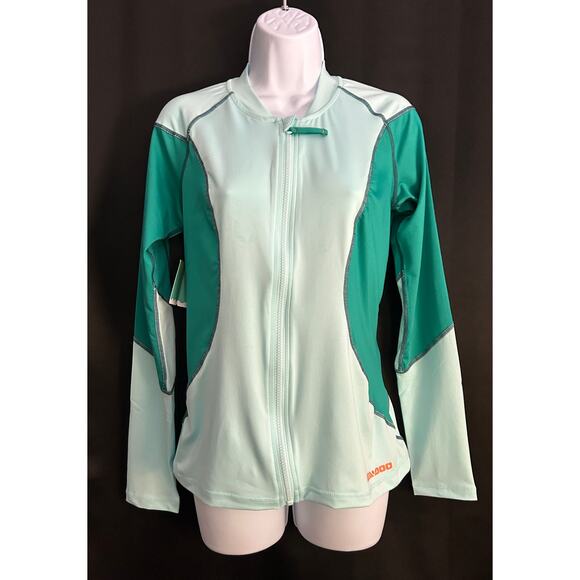 Sea-Doo Rashguard Women's  Zip Up UV 50+, Quick-Dry Top, Glacier / Ice Sz Medium - Picture 3 of 8
